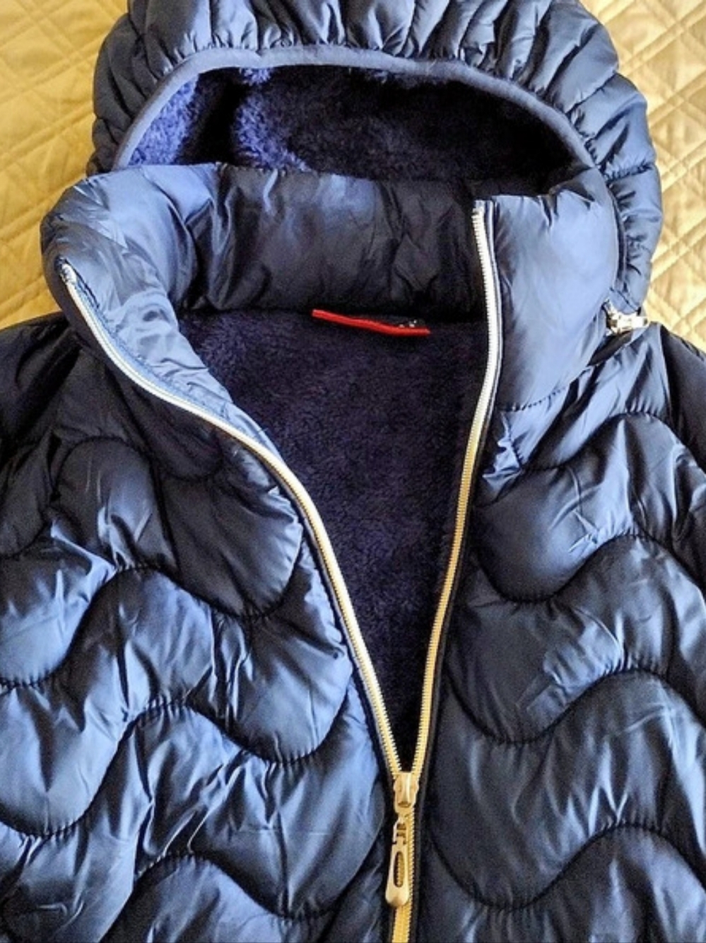 Misty Mountain Outerwear Ladies Hooded Insulated Jacket Blue Warm Comfy